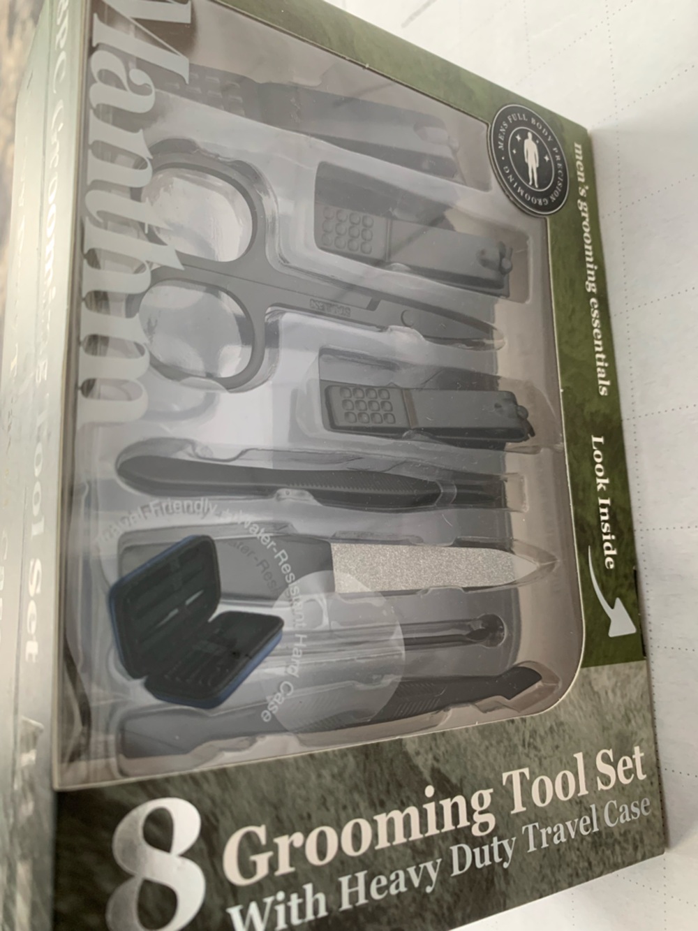 Manthm Men’s Travel Grooming Kit - Brand New - Case Included - Brand New